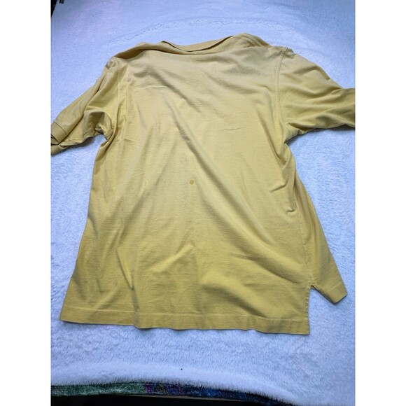 FABULOUS NIKE GOLF NIKE TOUR POLO SHIRT SIZE M Yellow GOLF SHIRT Blue Logo - Picture 7 of 8